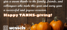 Happy Thanksgiving from Wessels Company
